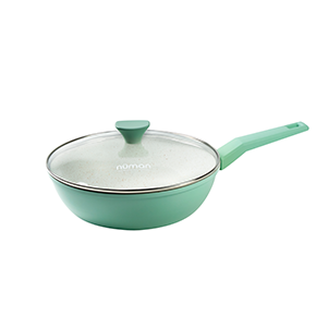Wajan Stirfry 26 cm Green dengan Tutup Kaca Emma Series