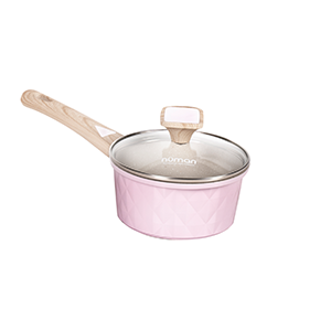 Panci Susu 16 cm Violet dengan Tutup Kaca Maja Series