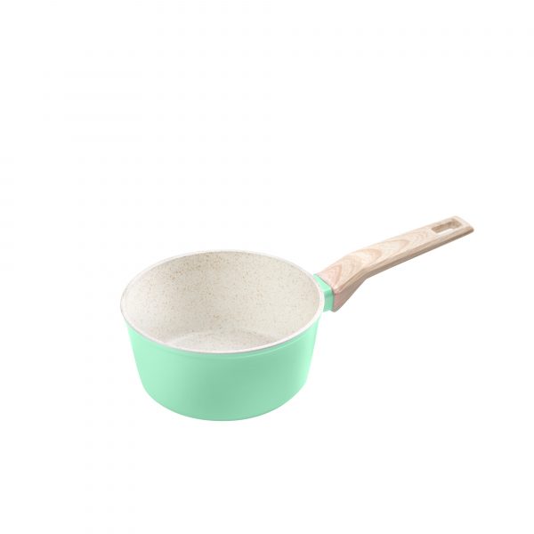 Panci Susu 16 cm Green dengan Tutup Kaca Aurora Series - Image 2