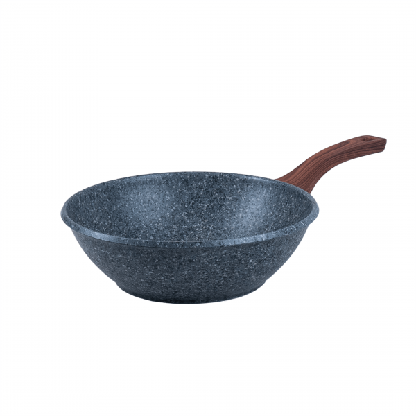 28CM WOK PAN WITH LID - Image 2