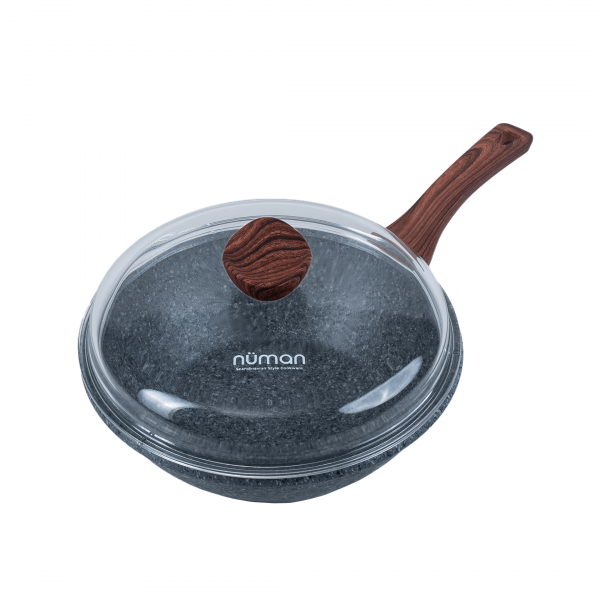 28CM WOK PAN WITH LID