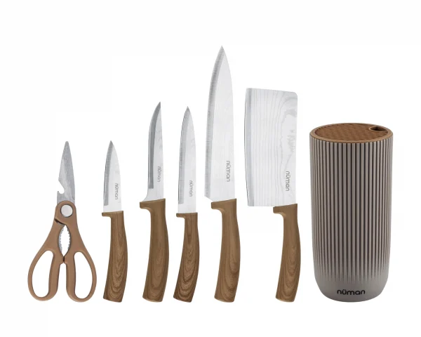 KNIVES 7'S SET DAMASCUS BUTTERCREAM - Image 2