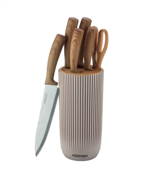 KNIVES 7'S SET DAMASCUS BUTTERCREAM