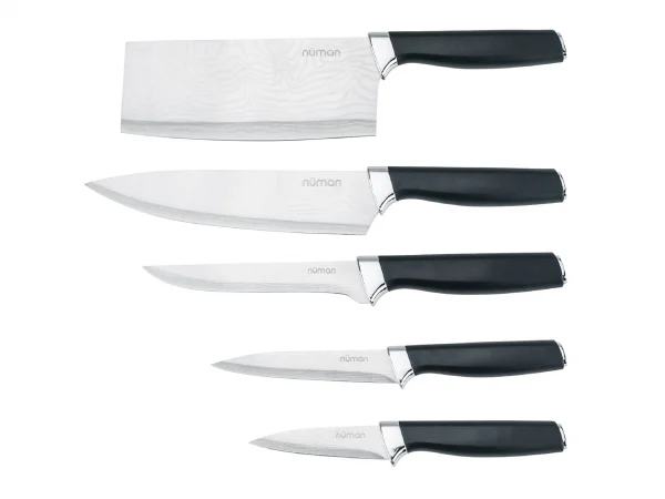 7 INCH CLEAVER DAMASCUS BLACK - Image 2